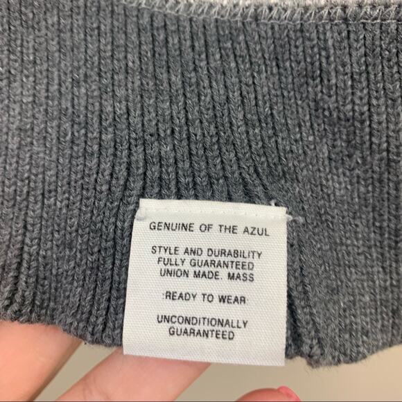 AZUL By Moussy Gray Shawl Button-Down Cardigan - Picture 3 of 6